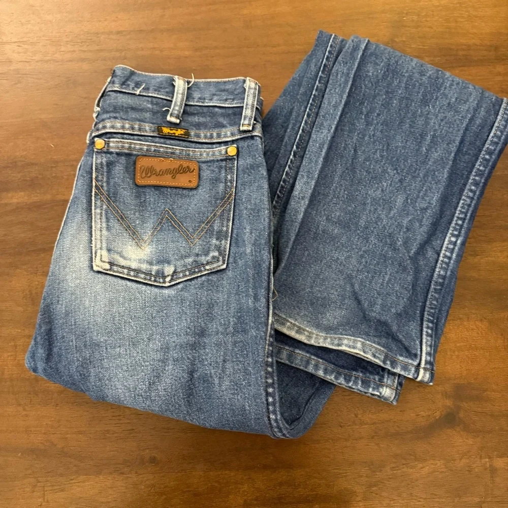 Wrangler 36 MWZ Slim Fit Men's Relaxed Blue‎ Jeans